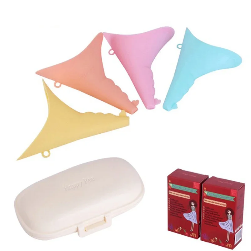 Women's Standing Urinal Travel Public Toilet Camping Portable Emergency Women's Silicone Urinal Urinal