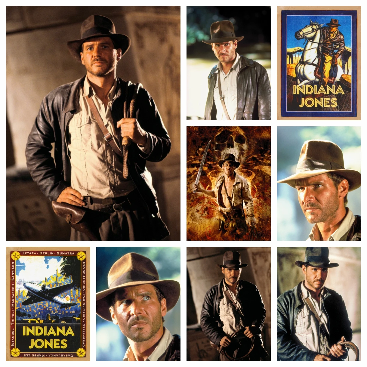 DIY Diamond Art Painting Kit Classic Movie Series Indiana Jones Embroidery Mosaic Cross Stitch Home Decor Children's Gift Crafts