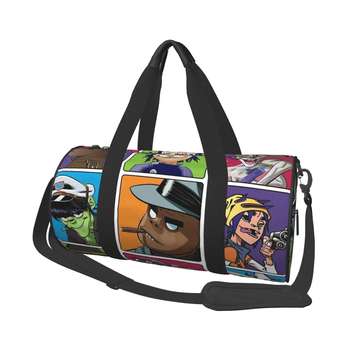 

Music Band Gorillaz Large Duffle Gym Bag Waterproof Duffle Travel Bags Handbags Fitness bag