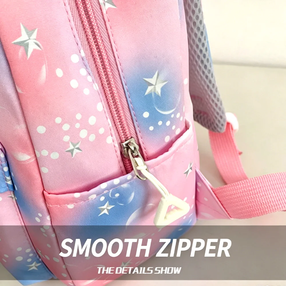 Rosaroter 10-Zoll Leichtgewicht-Rucksack Rumi Mira Zoey Saja Schultasche für Jungen und Mädchen Moch – Detail 4
