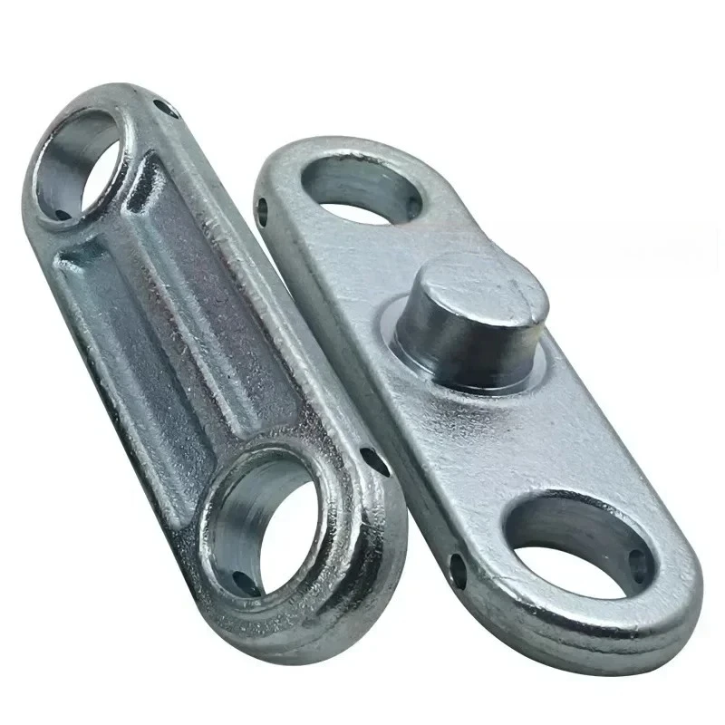 Manual hydraulic forklift with three connecting plates, clamp plates, and clips. Norillin Hangcha Linde Niuli handling vehicle