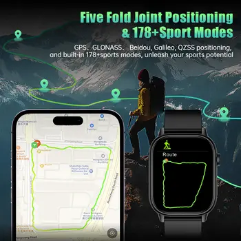 2025 GPS polohovací chytré hodinky lehké módní sportovní kompas venkovní dospělí muži ženy chytré hodinky zdraví SOS seniory 8 nejlepší prodej hodinky pro seniory SOS - №2