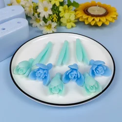 3D Flower & Leaf Silicone Mold Fondant Cake Candle Soap Mould Mochi Toy Chocolate DIY Aroma Household Decoration Craft Tools