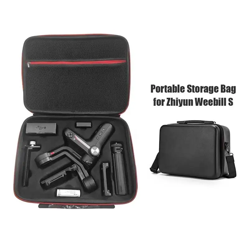 Durable Storage Bag Delicate Design Portable PU Protective Carrying Case for Zhiyun Weebill S Handheld Gimbal Stabilizer Handbag