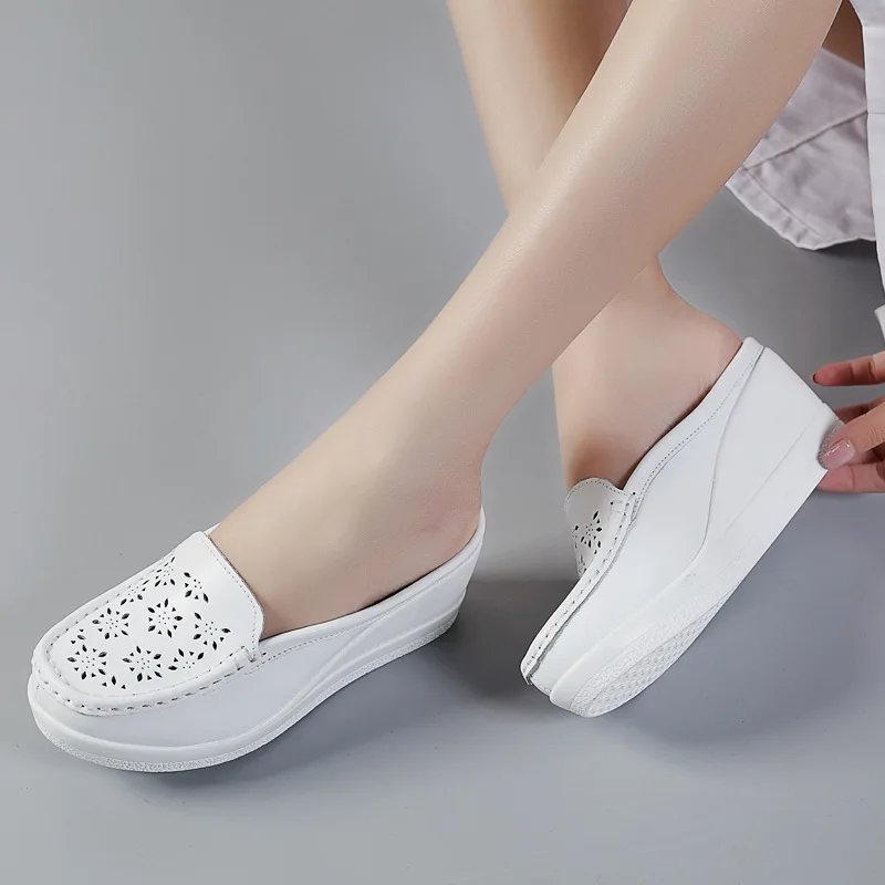 Summer Woman Shoes Platform Slippers Wedge Flip Flops Slippers Women Slip-on Comfortable Wedges Sandals For Women Casual Shoes