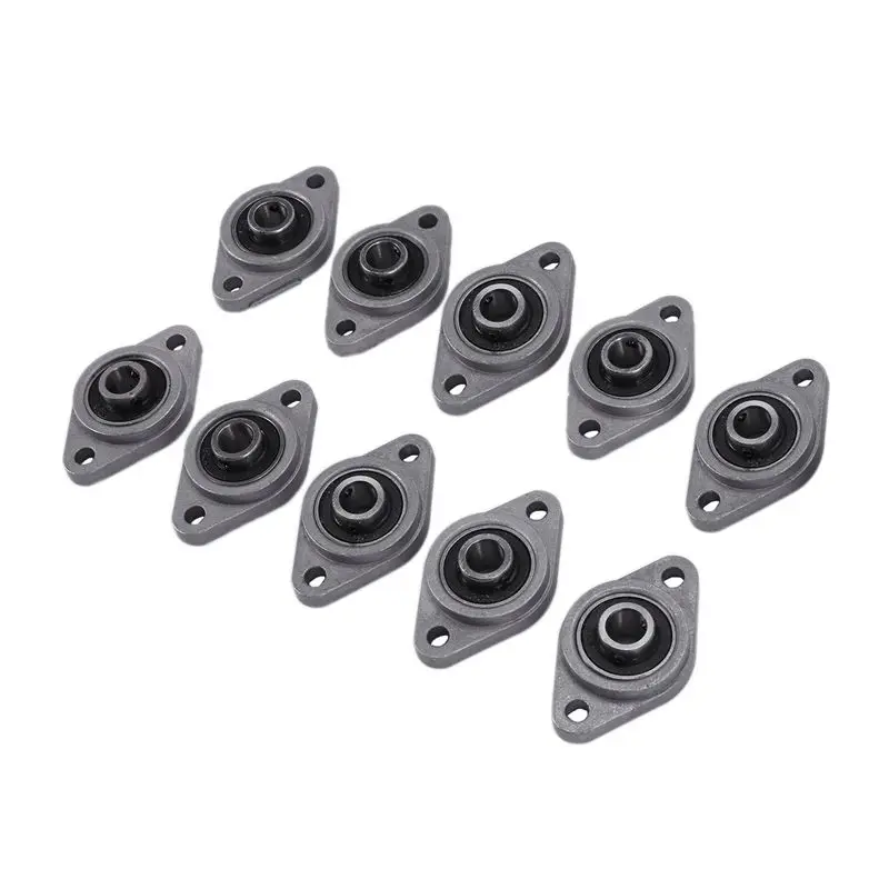 AT29-60 Pcs KFL08 8Mm Diameter Zinc Alloy Bearing Housing FL08 K08 Pillow Block Bearing - view 4