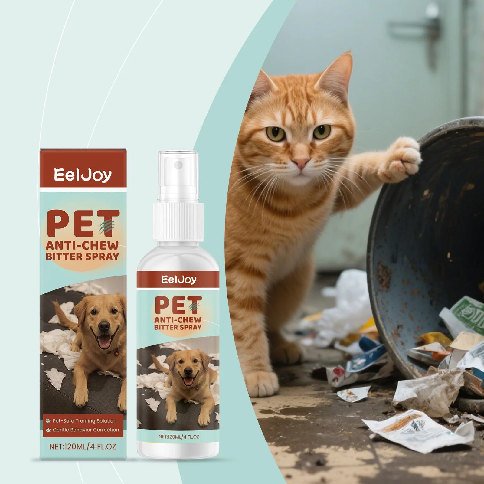 

Cat & Dog Anti-Chew Spray Gentle Formula Helps Correct Chewing Habits Guides Pets To Proper Behavior Safe Pet Care Spray