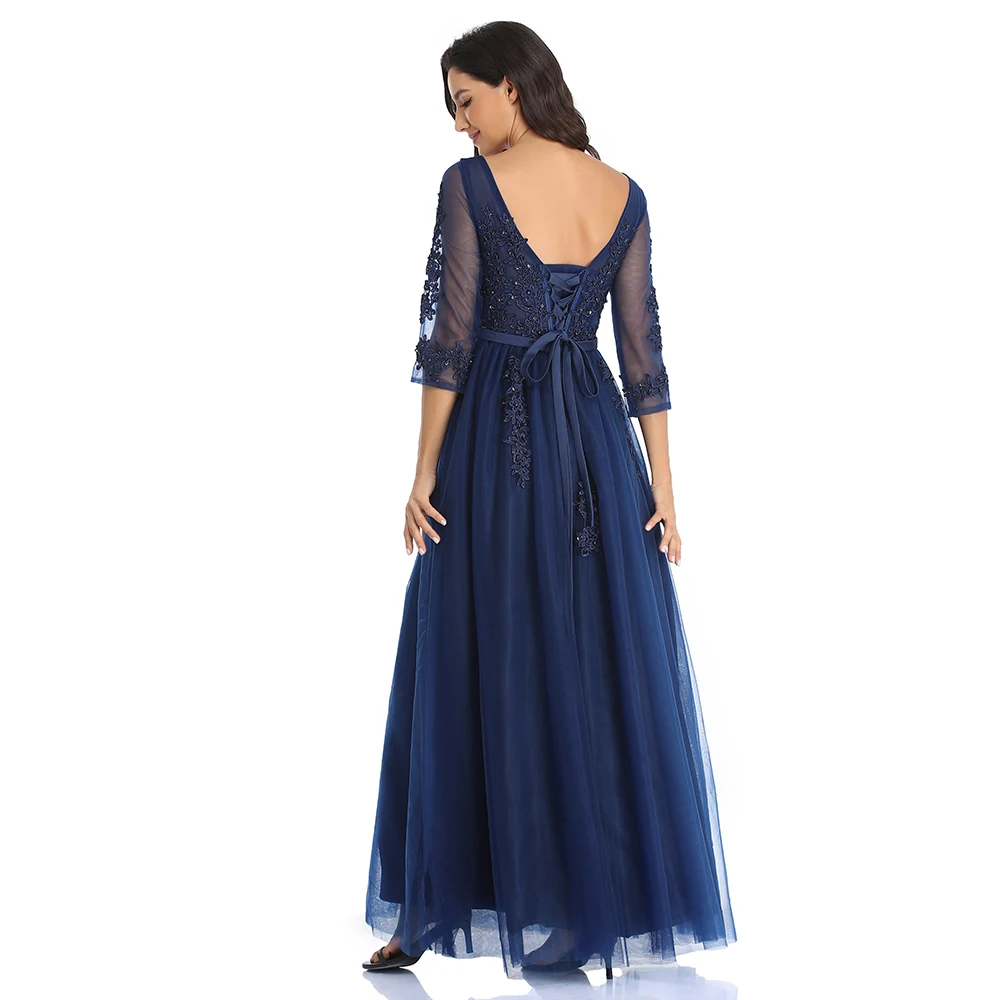 2025 novo longo formal rendas vestidos de baile dongcmy robe de soiree tull plus size ocasião elegante vestidos de festa