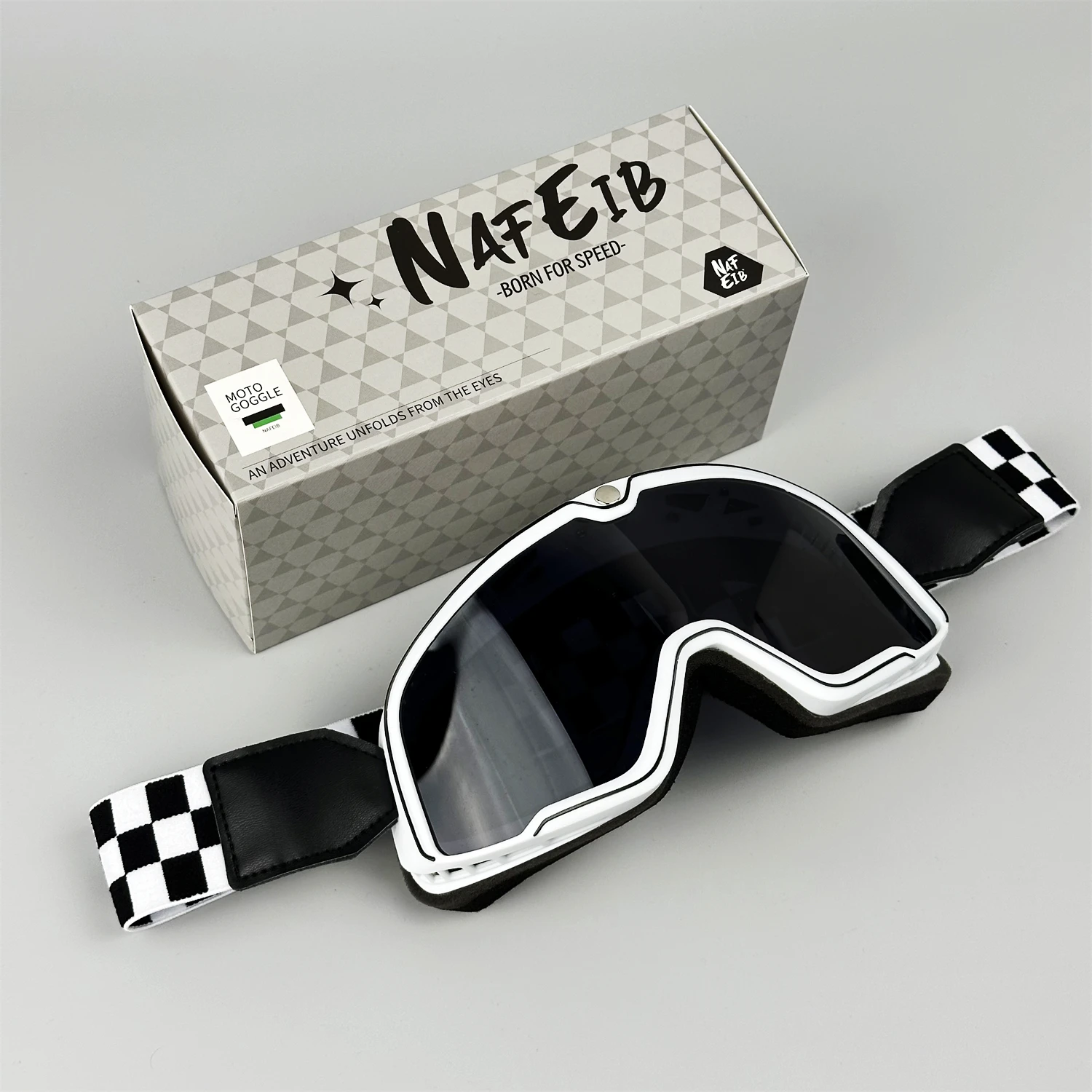

NAFEIB Retro Motorcycle Goggles Glasses Vintage Moto Classic Goggles for Pilot Style Steampunk ATV Bike Copper Helmet