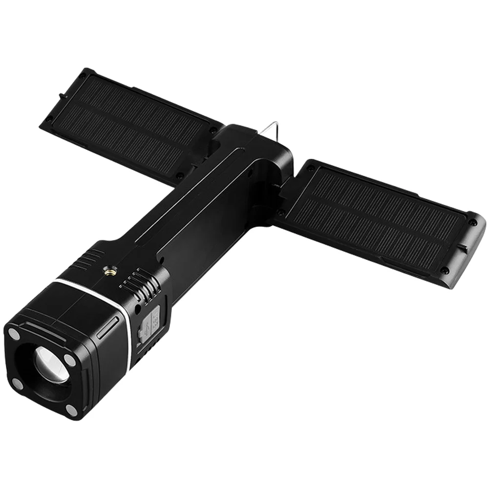 Rechargeable Folding Work Light with COB LED Solar Charging Capability Power Bank Function and Magnetic Mount for Versatility
