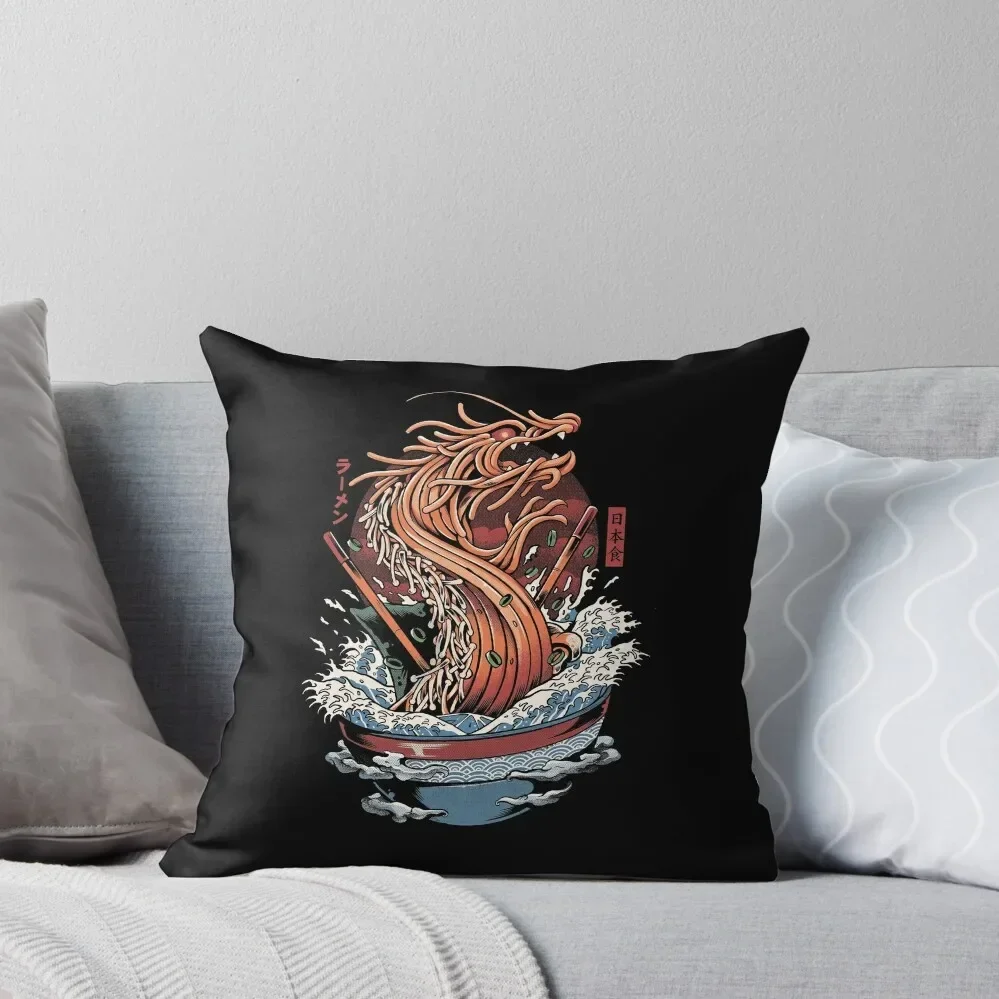 Ramen Dragon Throw Pillow Luxury Sofa Cushions covers for pillows Pillow