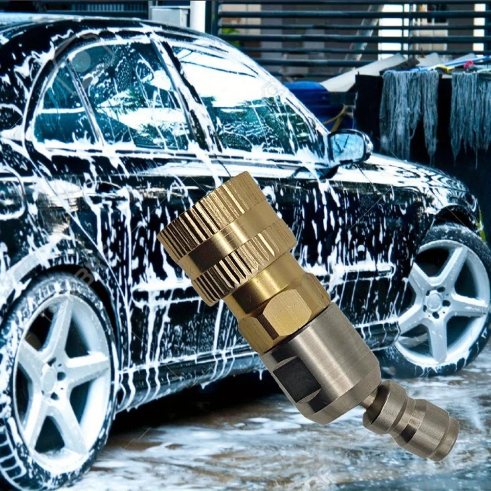 فوهة مسدس مياه دوارة سريعة التوصيل - محول غسالة الضغط العالي لتنظيف حديقة الطريق للمركبة