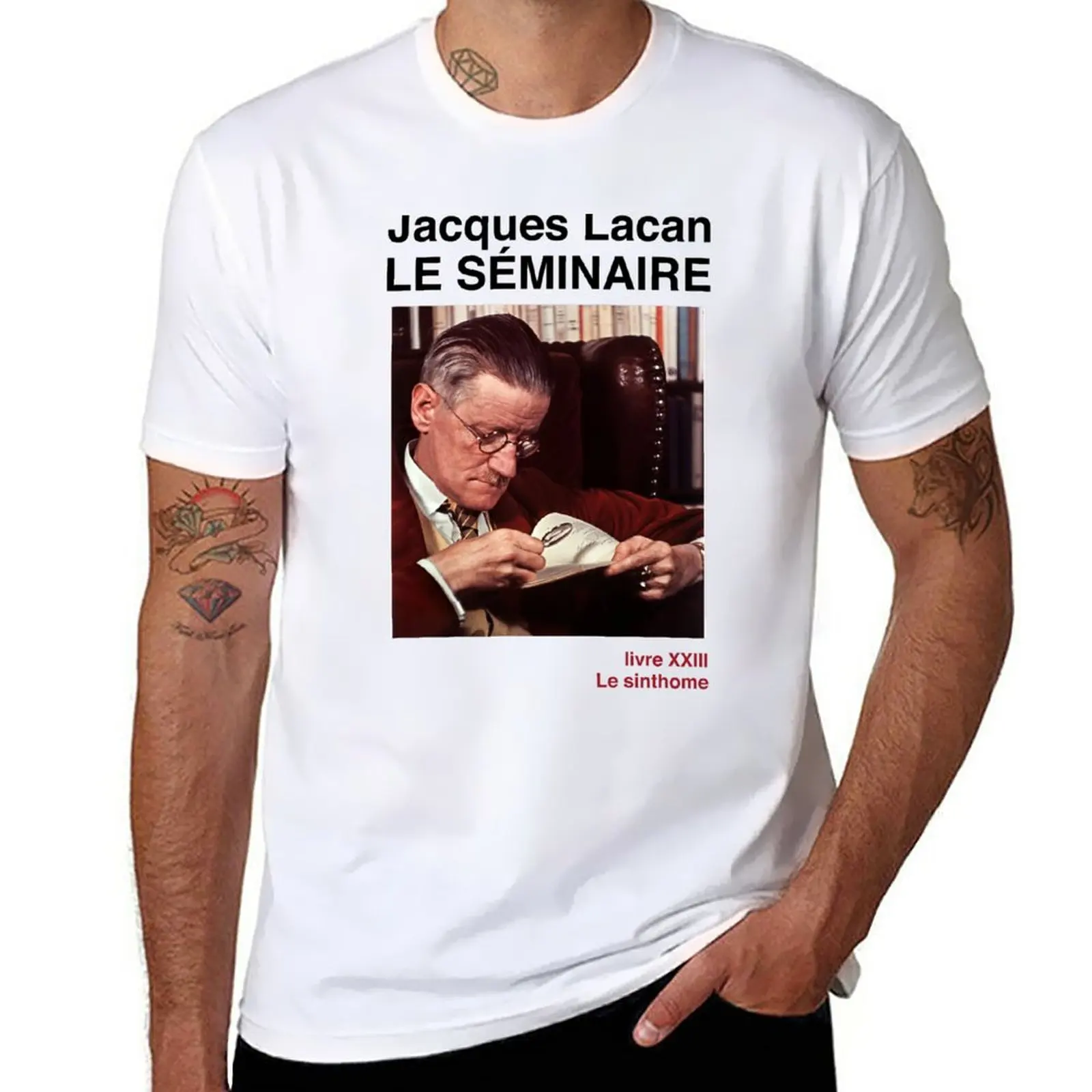 New Jacques Lacan's Seminar XXIII Le sinthome T-Shirt kawaii clothes Short sleeve tee Anime t-shirt Men's t-shirt