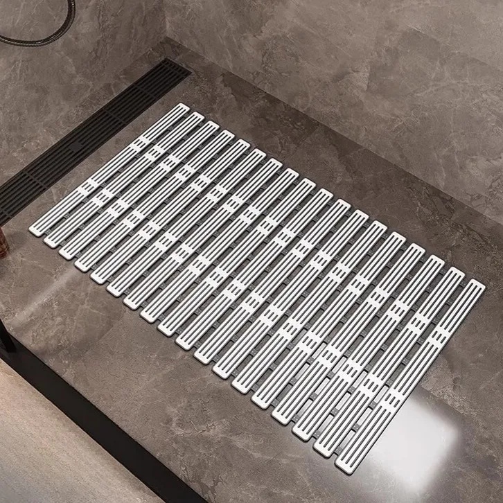 

Batoom Anti-Slip Mat ower Room Bathing Area Fall Proof Hollow out Design Toilet Floor Mat Water Proof Bath Mat Pad