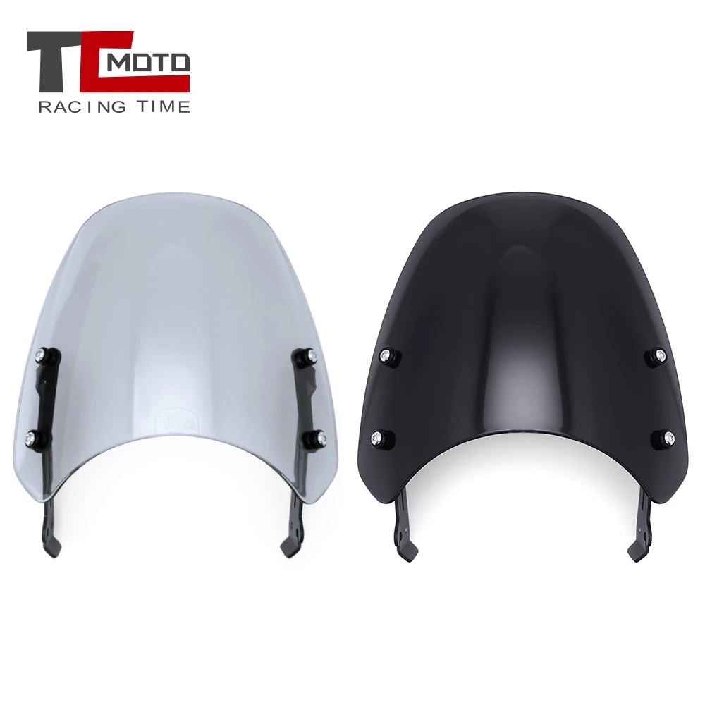 Motorcycle Windscreen Windshield For Ducati Scrambler 400 800 Classic Icon 2015-2022 Headlight Fairing Wind Deflector view 2