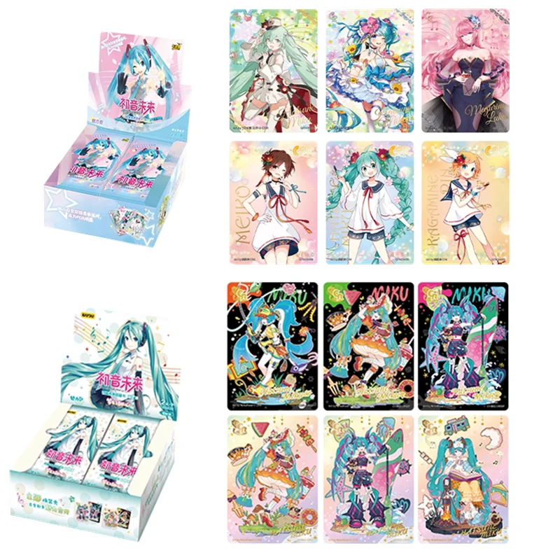 

KAYOU натуральная Hatsune Miku, очаровательная блестящая суперзвезда, том 1, том 2, коллекционная карта периферийных устройств персонажей, детский подарок