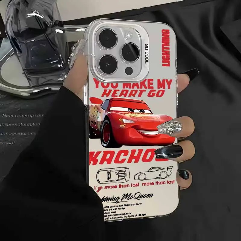 Saetta McQueen 95 Auto Copertura di Moda Per Apple iPhone 17 16E 16 15 14 13 12 mini Pro Max Plus Colorata Fonda Cassa Del Telefono Capa
