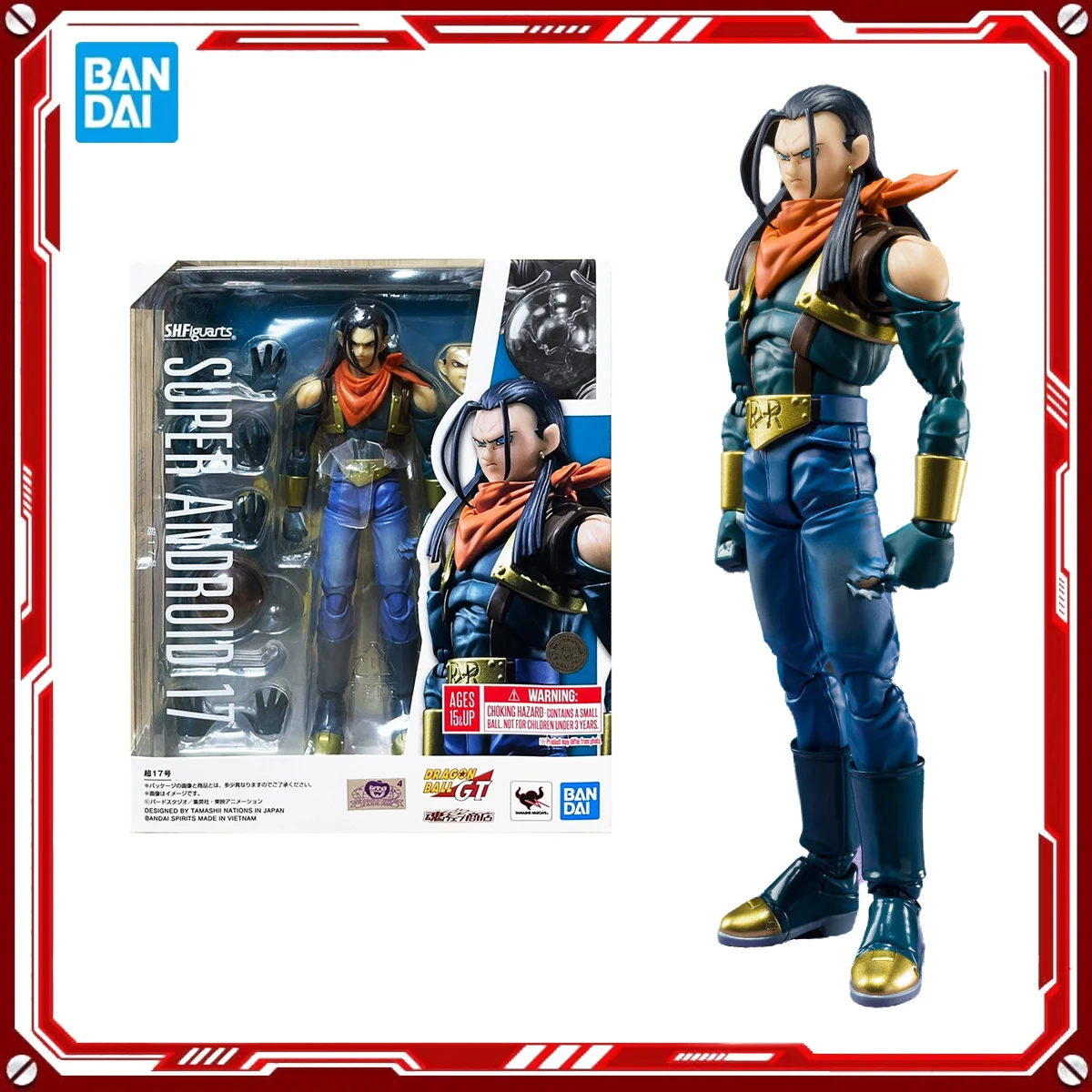 

Bandai натуральная аниме-модель Dragon Ball GT, наборы Super Android 17, игрушка SHF, фигурка в сборе, модель, подарок для детей, рождественский подарок