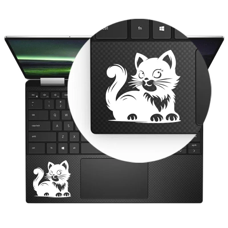 Cute Pet Dog Cat Vinyl Cartoon Decal Laptop Sticker for Macbook Air Retina Pro 14 Mac Skin 13 15 HP Dell Notebook Trackpad Decor