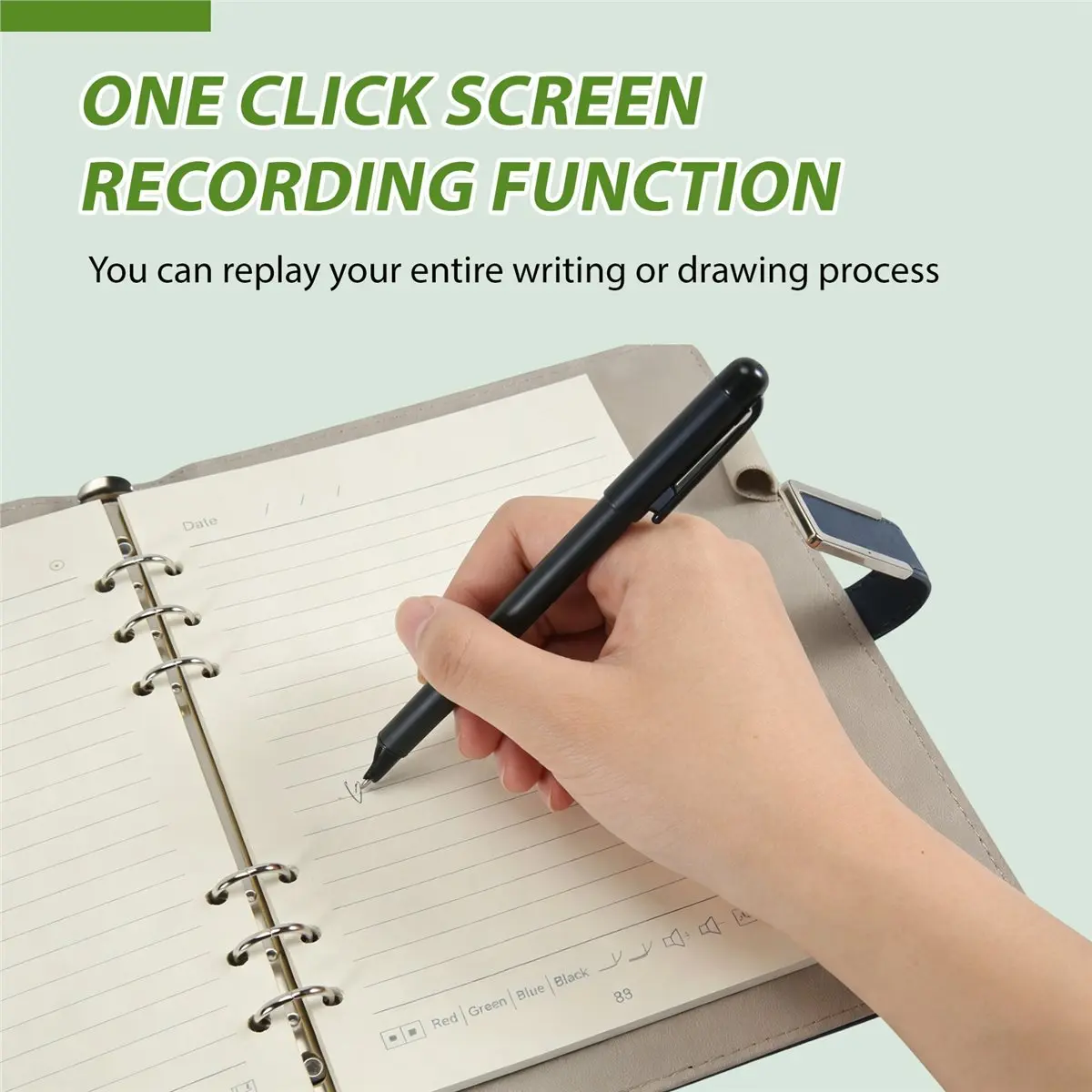 828 Syncify Digital Sketchbook Pro V2, Bluetooth 5.0 Smart Sync Pen & Digital Notebook, Writing & Note-Taking Tool D