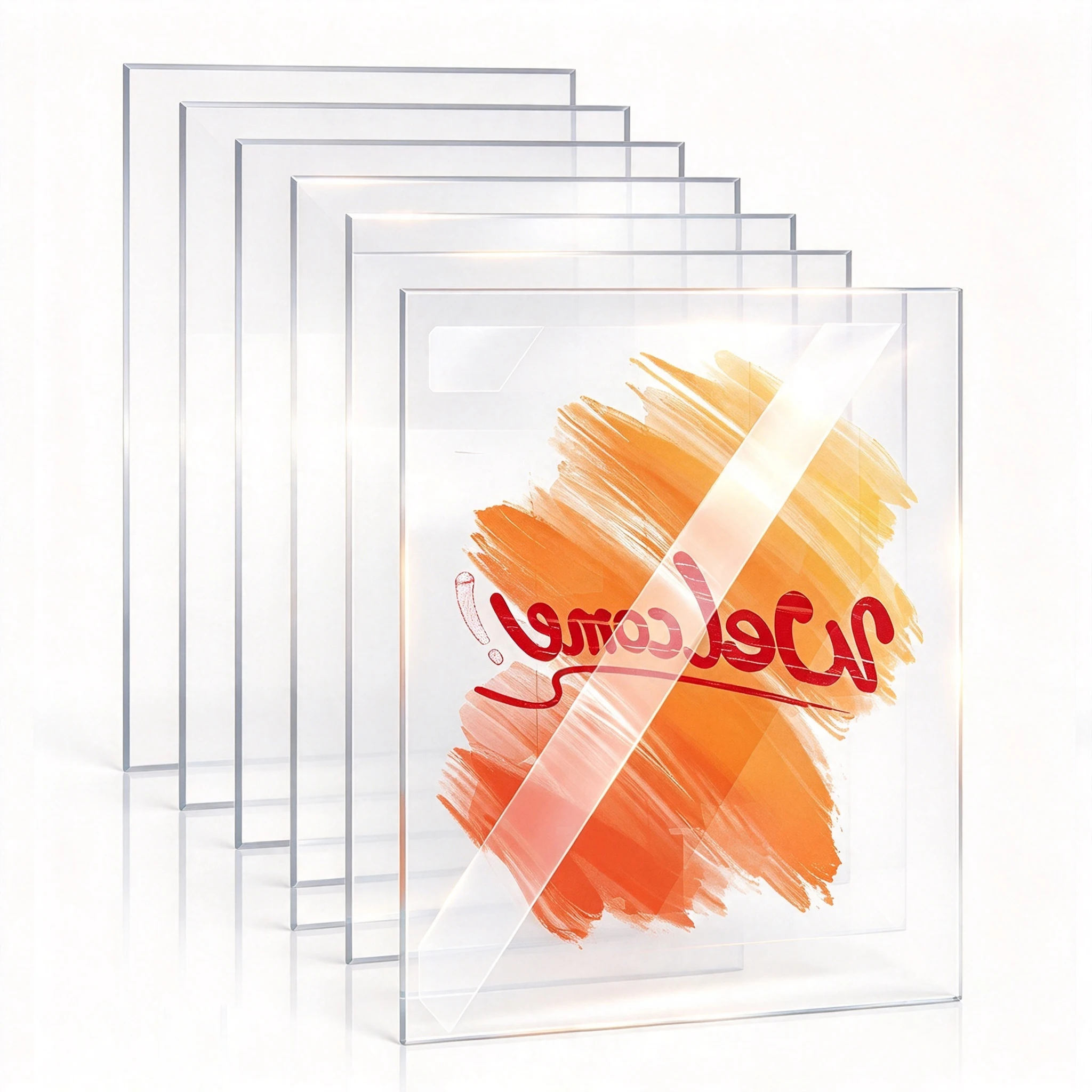 Clear Acrylic Plexiglass Sheets, Clear Acrylic Panels 4x6inch For Diy Craft Projects,Picture Frame, Invitations,Display Projects