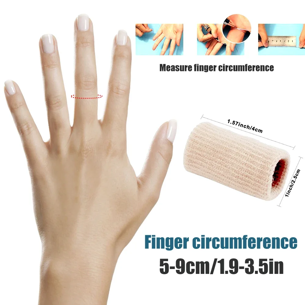 KWEEPFULL 10Pcs/Set Finger Protection Arthritis Support Finger Guard Outdoor Sports Basketball Volleyball Elastic