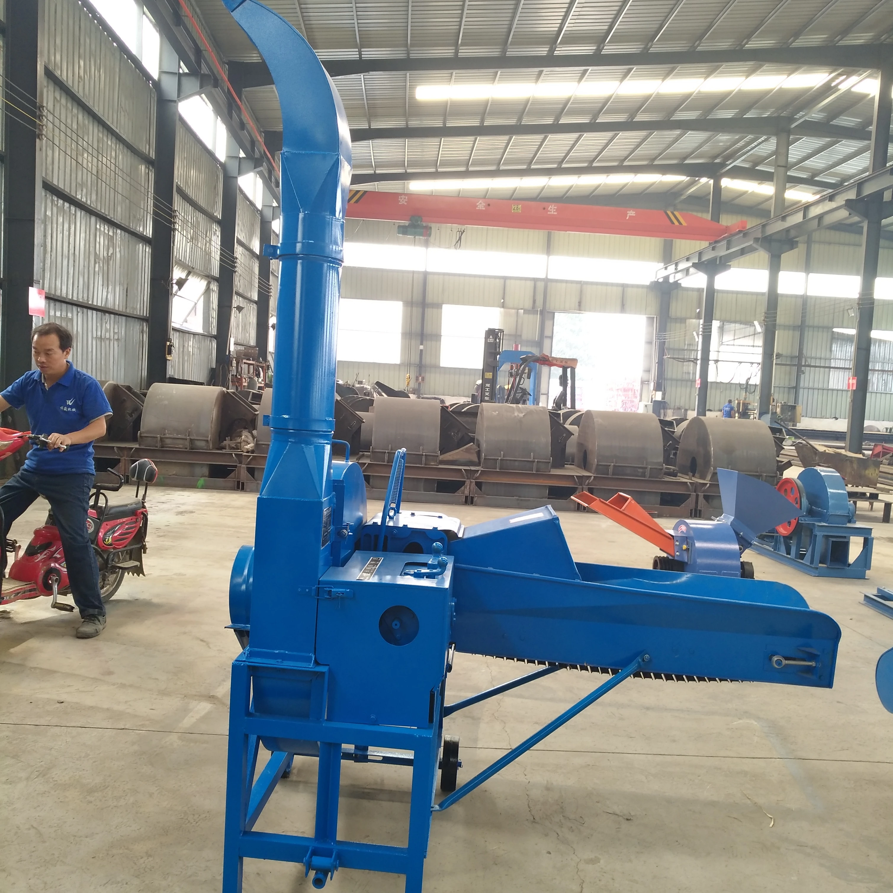 China Weiwei Machinery Large Size 9ZP Grass Chopper Machine Brand New Condition