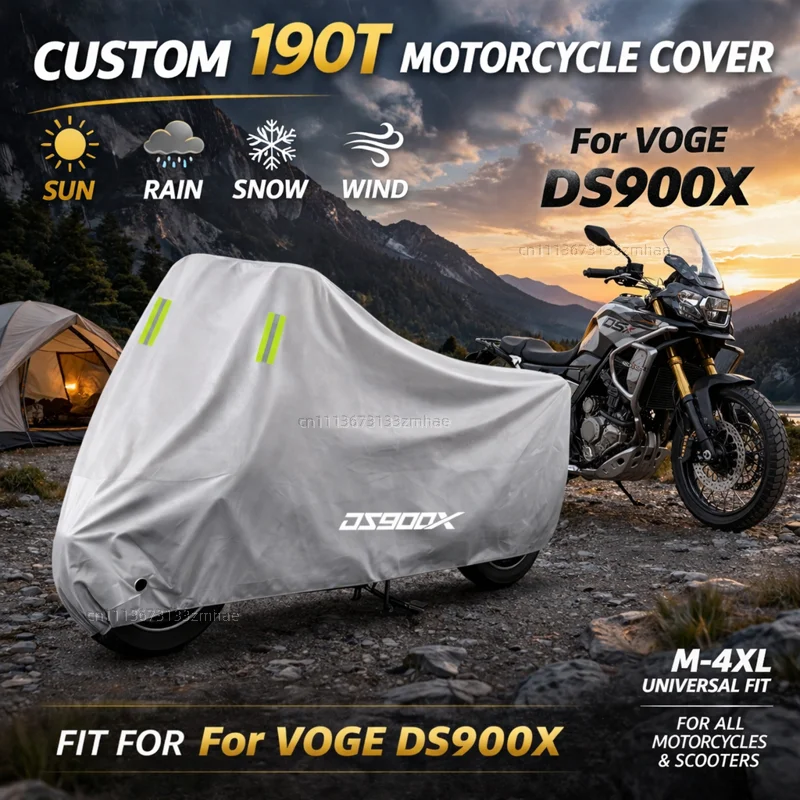

For VOGE 900 DSX DSX900 DS 900X 900DSX Motorcycle Cover Waterproof Heavy Duty Outdoor Rain Dust Sun Protector