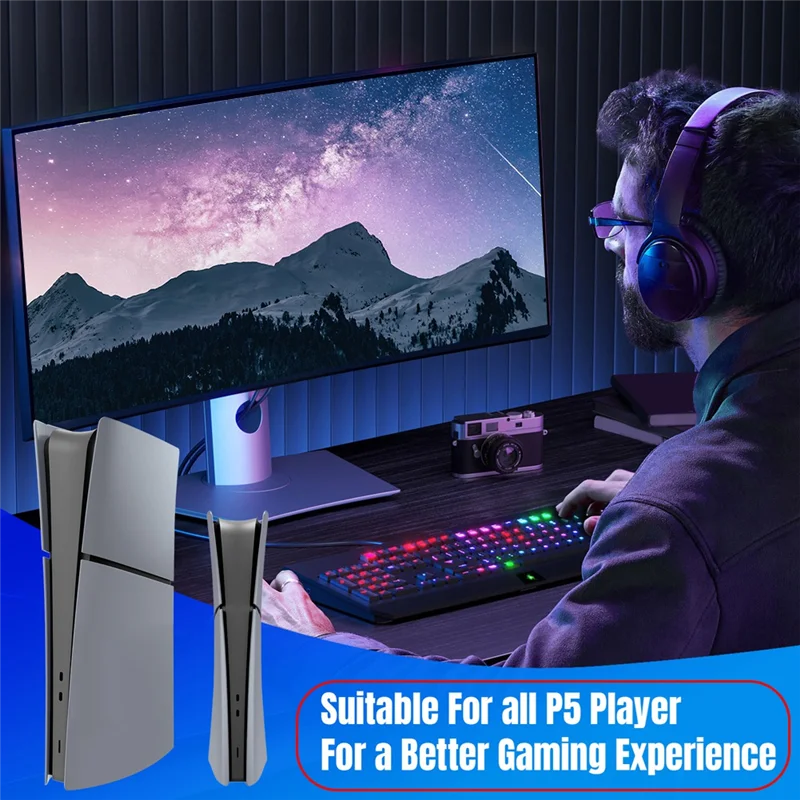 

【Ограниченный на складе!】Для PS5 PRO Host Case Тонкий чехол для PS5 Pro Сменный чехол Комплекты из четырех предметов