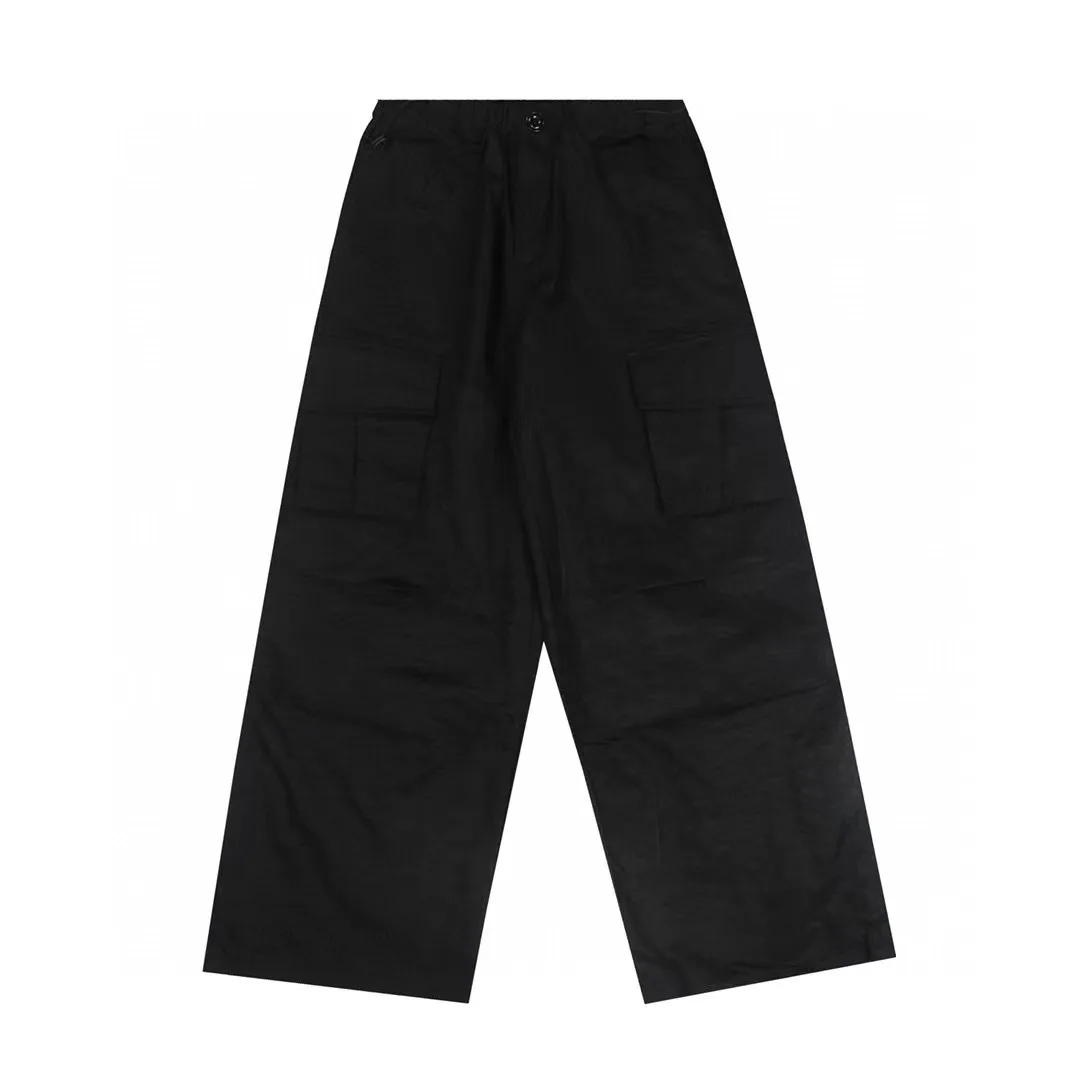Asif Calie Korea Sweatpants Solid Color Drawstring Casual Loose Workwear Pants