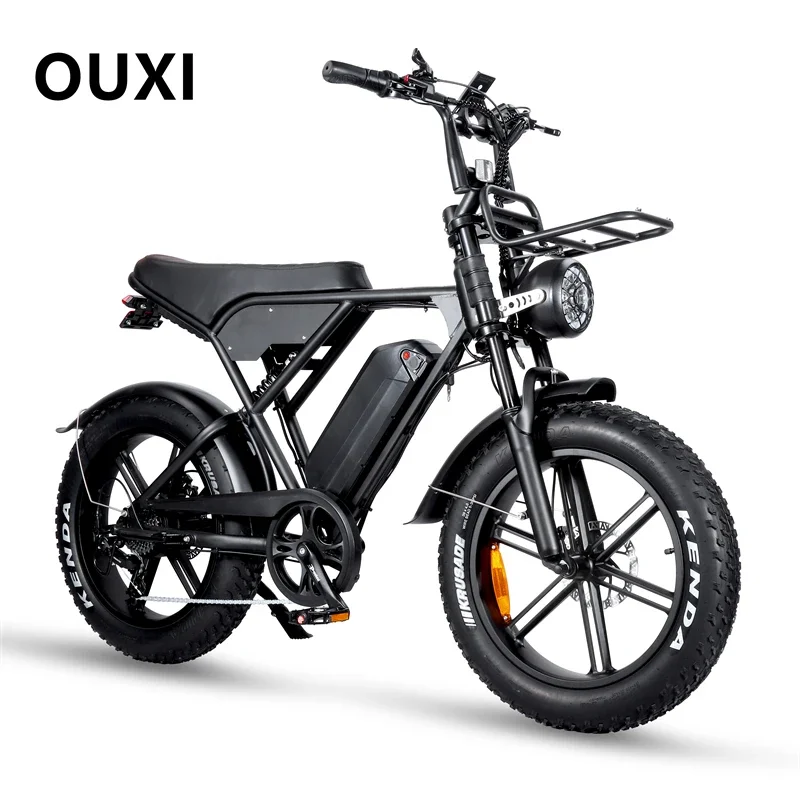 EU USA OUXI H9 Electric Fat Bike Hydraulic Brake 1000W 750W 250W 48V Electric Bicycle for Adults