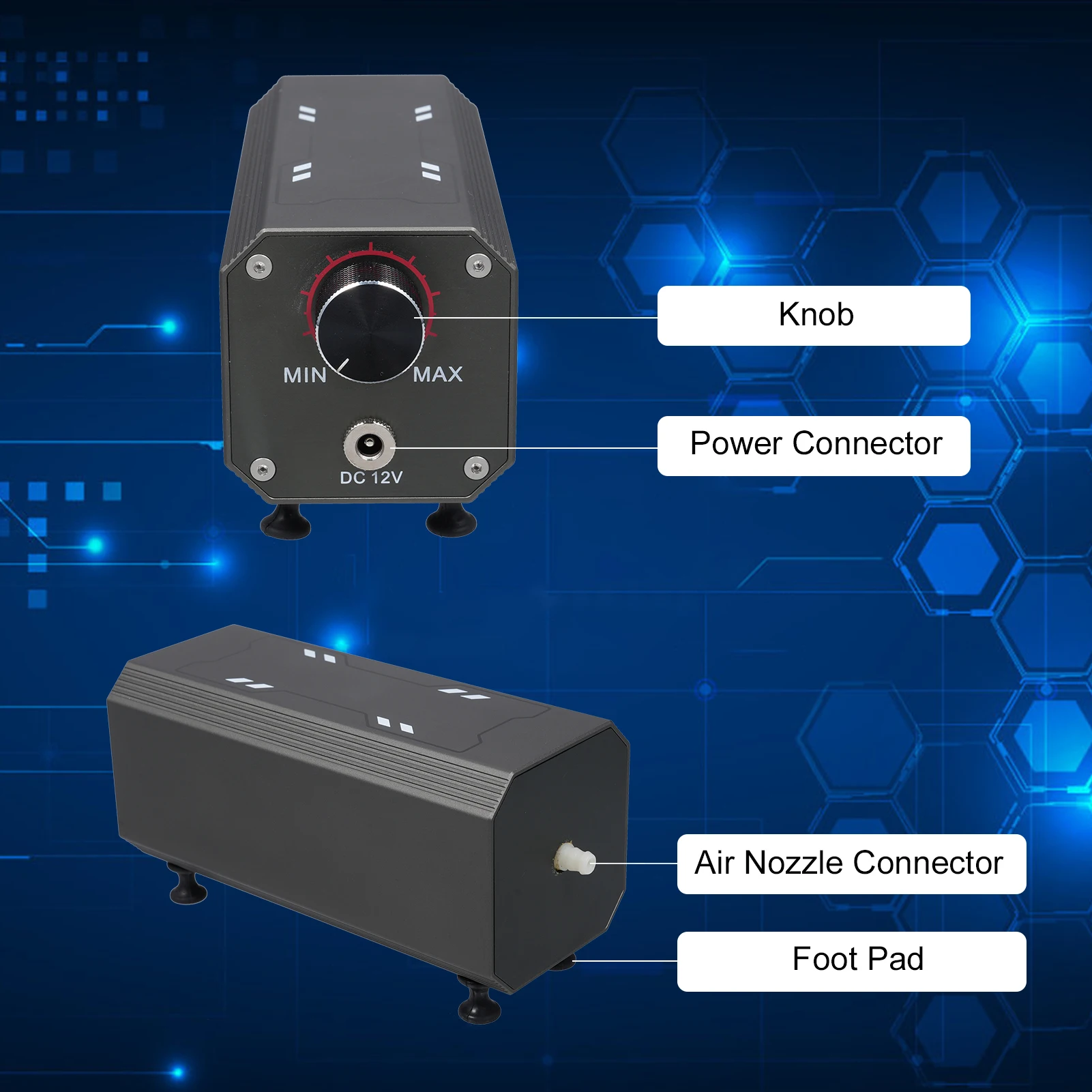 Laser  Assist Pump AC 110V/220V  Assist  for Laser Cutter and Engraver Adjustable 22L/Min  Assist Pump Kit