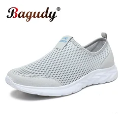 Summer Mesh Men Shoes Sneakers Breathable Men's Casual Shoes Sport Trainers Comfortable Lightweight Men Fashion Outdoor Shoes 48