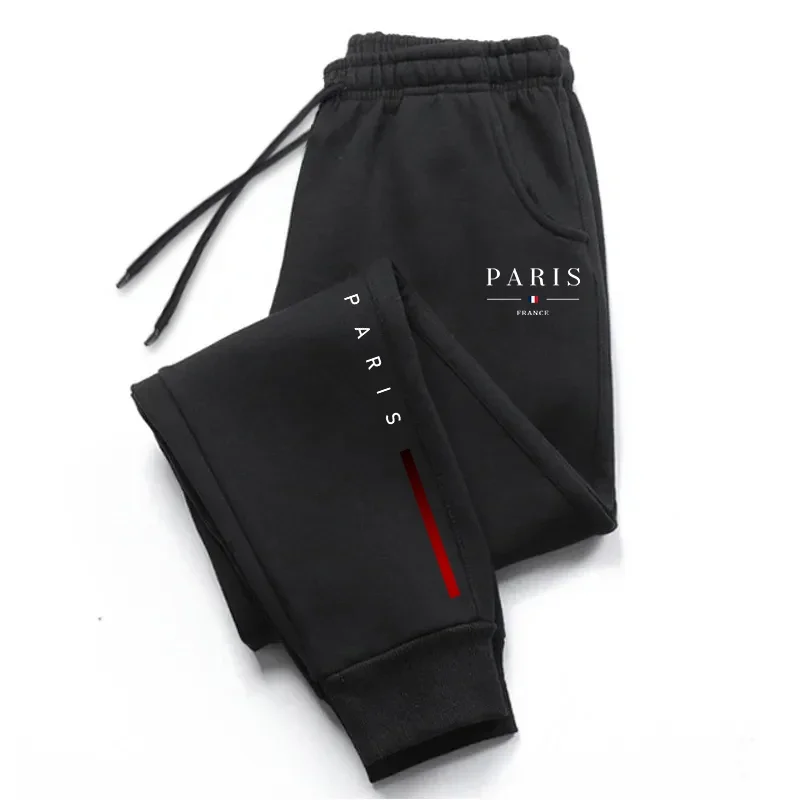 2025 New Arrival Paris Printed Sweatpants for Men High Grade Male Home Outdoor Casual Sports Jogger Pants Urban Fashion Trousers