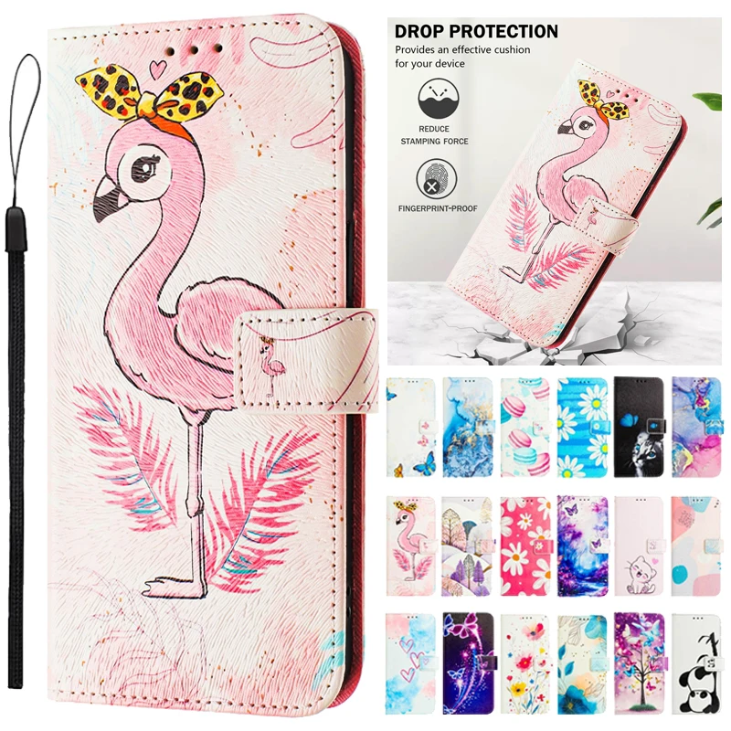 Capa de Couro para Realme 14 15 16 Pro, Capa Carteira para Realme 16 14 Pro Plus 15 Pro, Capas de Celular Flip com Desenho Animado para Realme 15 15T 14X