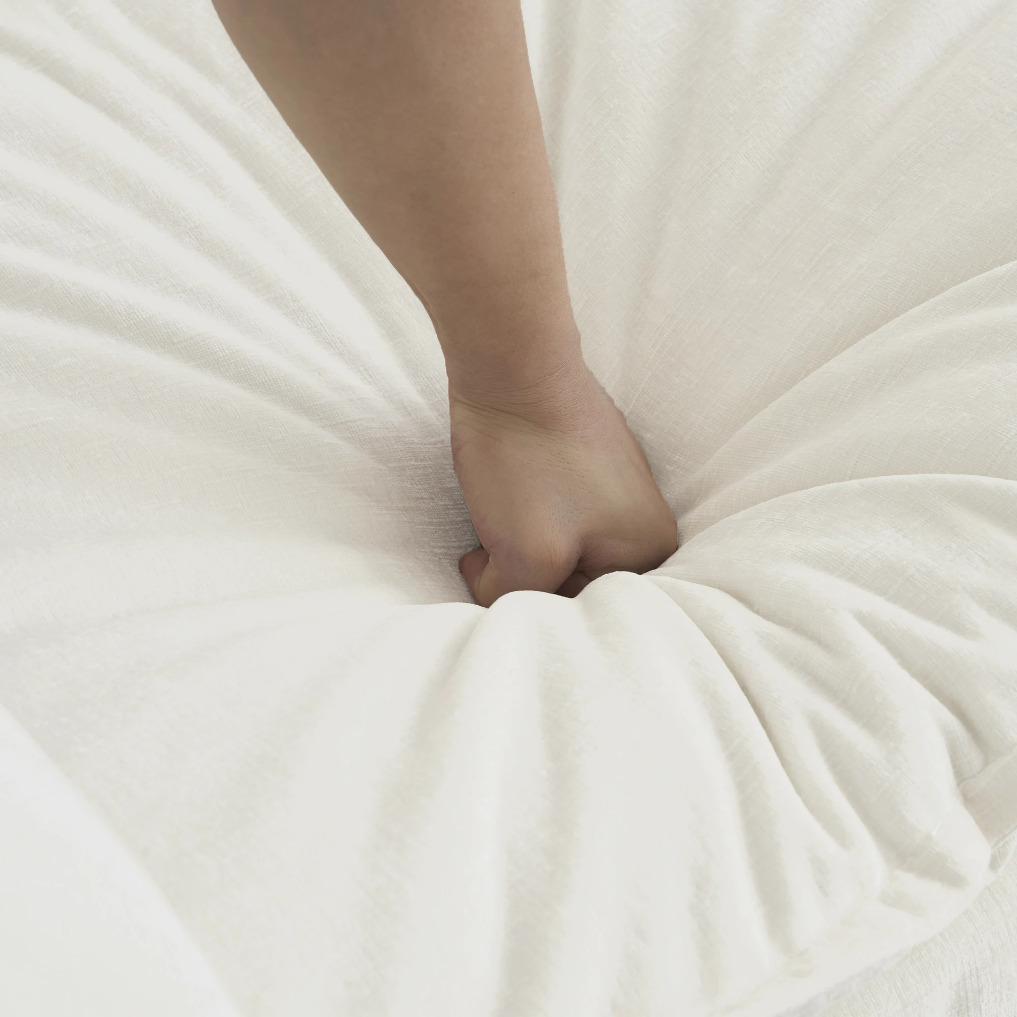 وسادة منجدة للقراءة كرسي بذراعين لغرفة المعيشة كرسي من قماش الشنيل مريح #5