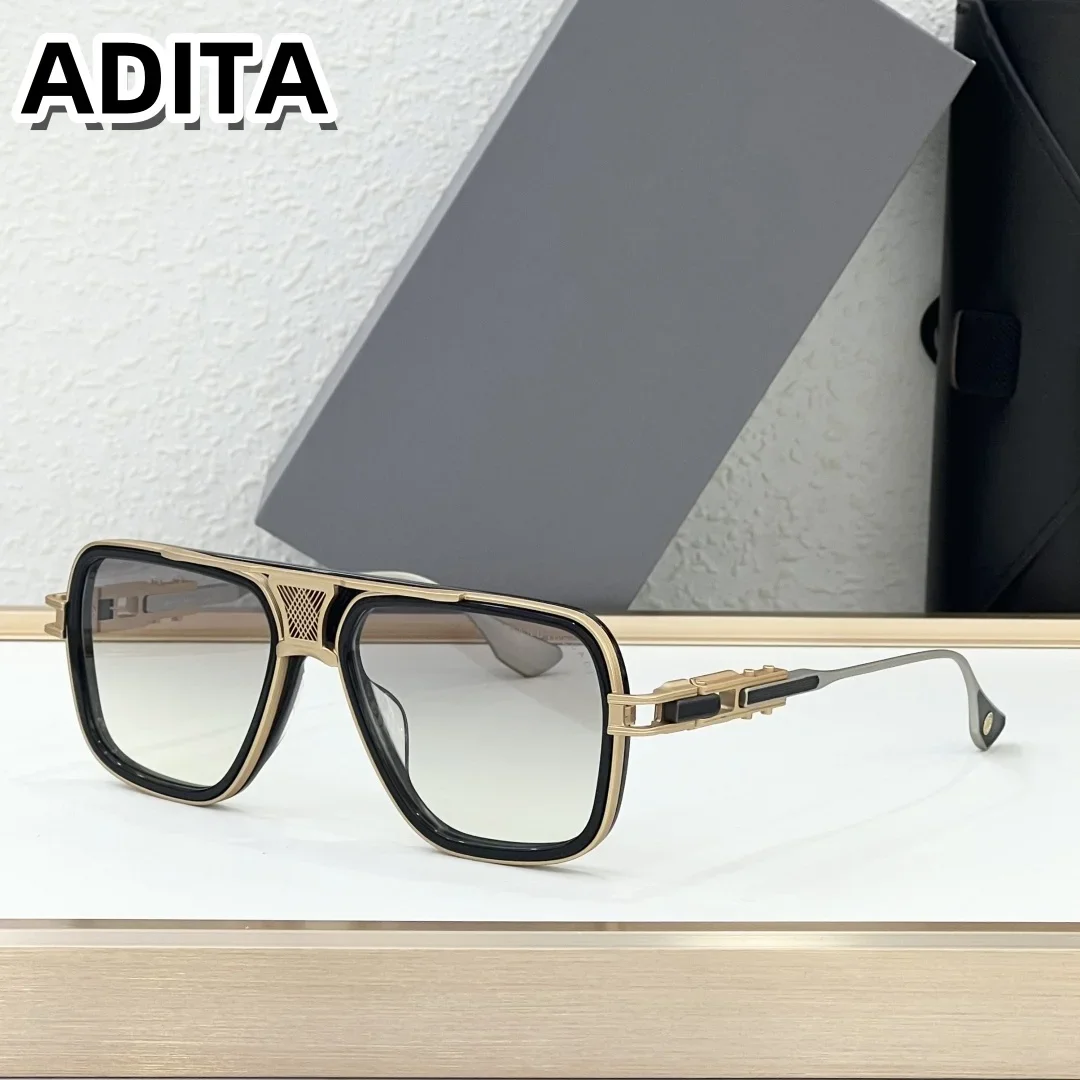 

GRAND-DECADE TWO DTS460 Top High Quality Sunglasses For Men Titanium Style Fashion Design Sunglasses For Womens With Box