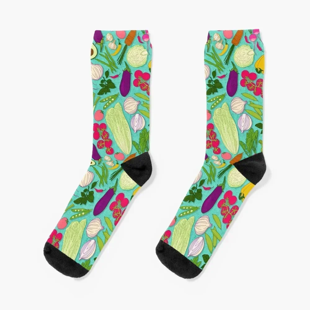 FARMERS MARKET VEGGIES Socks Wholesale gifts Men Socks Women's