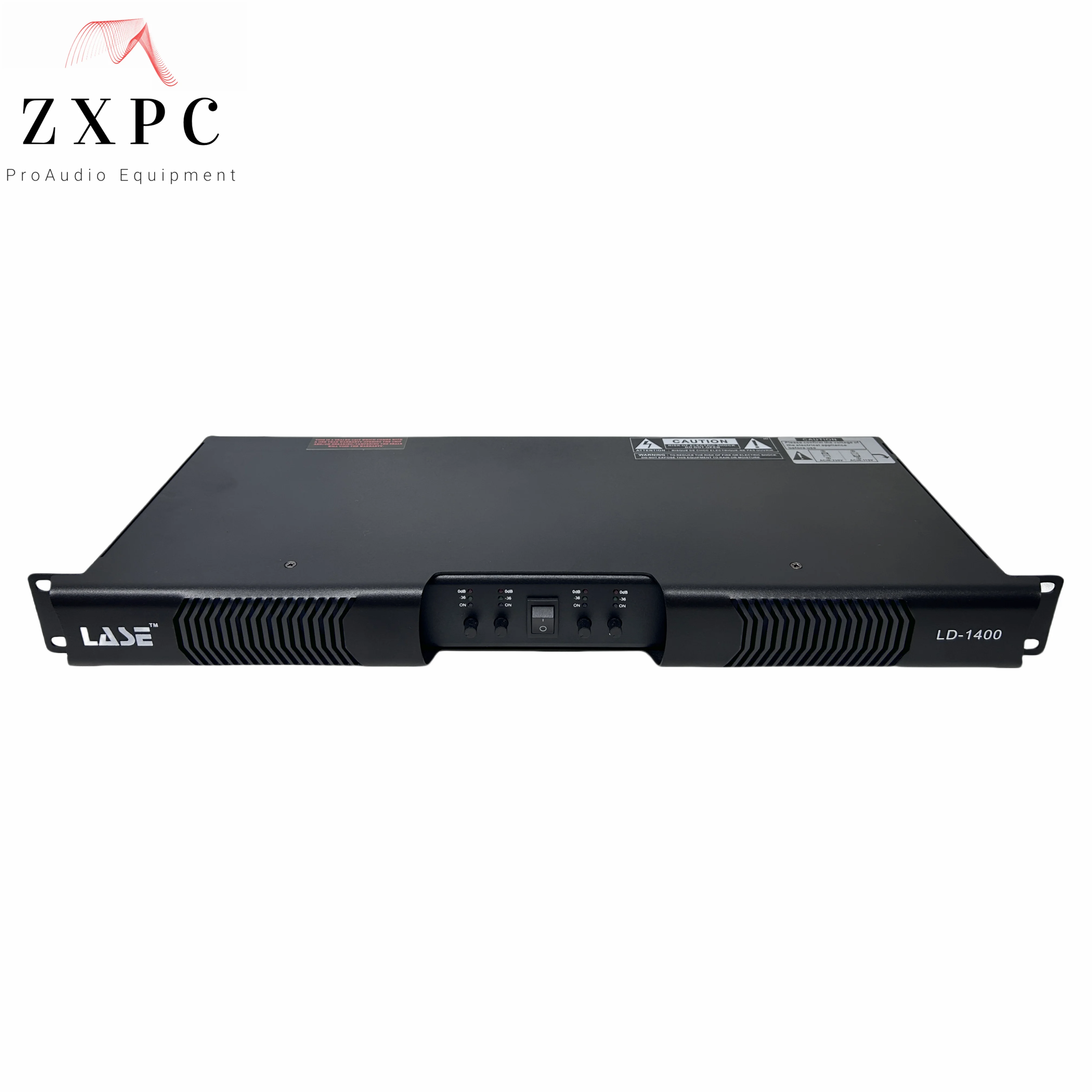 LASE LD-1400 Power Amplifier 4 Channel x 350 RMS Watts @ 8Ω Class D, 500 @ 4Ω