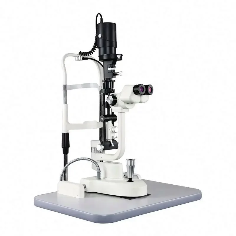 

Loratory use upper light source 5 magnifications slit lamp microscope