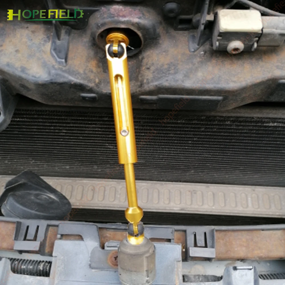 Aluminiowy zestaw naprawczy blokady maski silnika Zatrzask maski samochodowej Przedni grill Łącznik drążka kierowniczego Do Ford Focus 2 MK2 C-MAX 2003