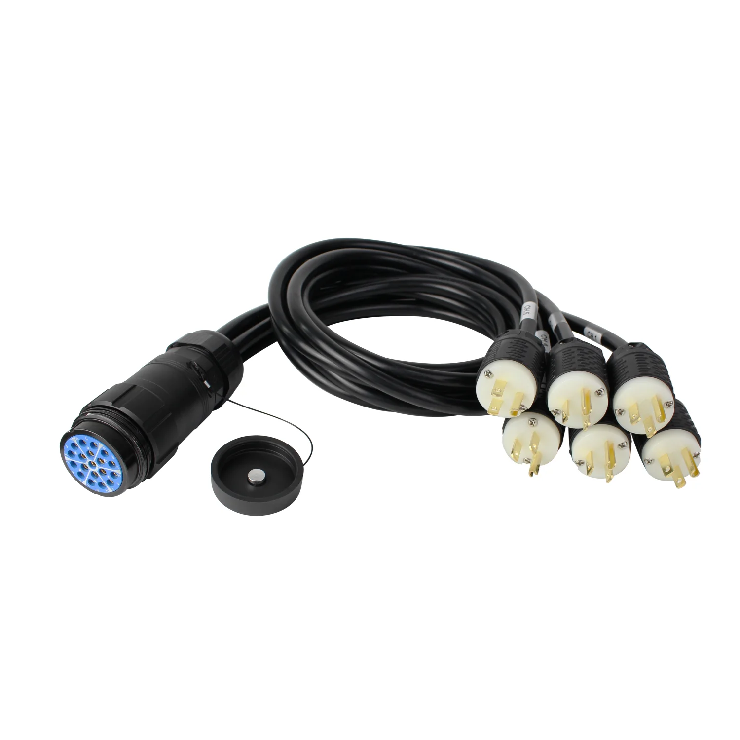 

FCONNR Pro Stage 12AWG 19Pin Socapex Female to Edison 15A Plugs Break in Cables