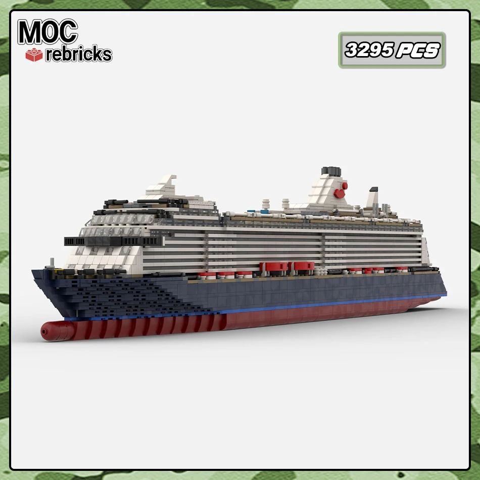 

Creative Experts Series Mein Schiff 3 Model MOC-174915 German Cruise Ships Building Blocks Bricks Boat Toy Set Kids Gift