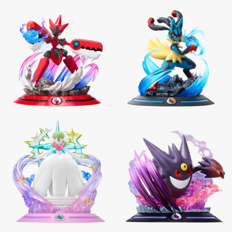funism-公式アニメポケモンフィギュアメガルカリオシザーガーデヴォアゲンガーモデルコレクタブルデスク装飾ディスプレイおもちゃホリデーギフト