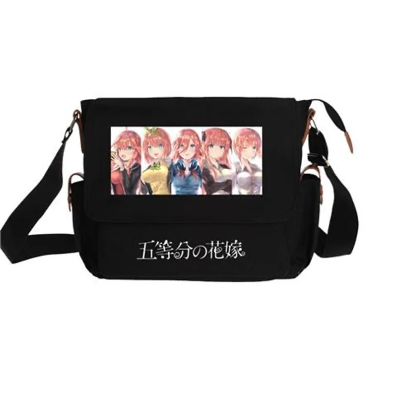 Anime The Quintessential Quintuplets Satchel Shoulder Bag Men Women Causal Adjustable Strap Messengerbag Crossbody Haversack