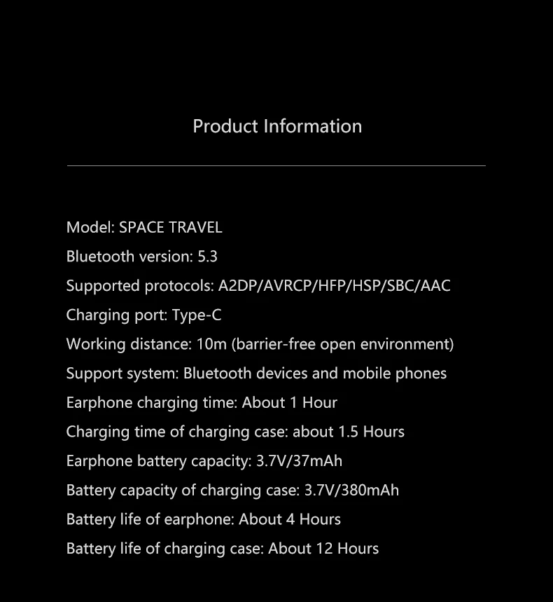 Moondrop Space Travel Bluetooth 5.3 słuchawki bezprzewodowy TWS słuchawki z redukcją hałasu 13mm ulepszone dynamiczne muzyczny zestaw słuchawkowy