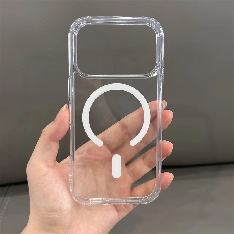 

Ультратонкий чехол Magsafe для iPhone 17, 16, 13, 12, 11 Pro Max, магнитные чехлы для телефонов для iPhone Air 15 14 Pro Max 16 Plus, чехол