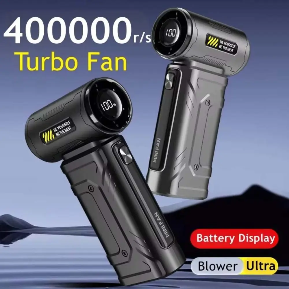 

New 400000RPM Violent Fan High Speed 100 Wind Handheld Fan Brushless Low Noise Ultra Turbo Fan