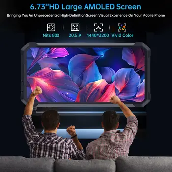 8849 Tank 4 Pro Unihertz 5G Robustní projektorový smartphone 16/18 GB + 512 GB/1 TB Android 14 Sportovní telefon 11600 mAh Rozměry 8300 AMOLED 10 nejlepší prodej nejprodávanější chytré telefony - №5