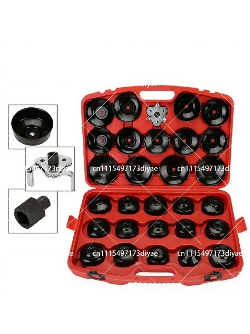 30-Piece Cap Cleaner Wrench Set Machine Filter Disassembly Tool